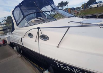 Exterior detail & polish done on this boat in Victor Harbour.